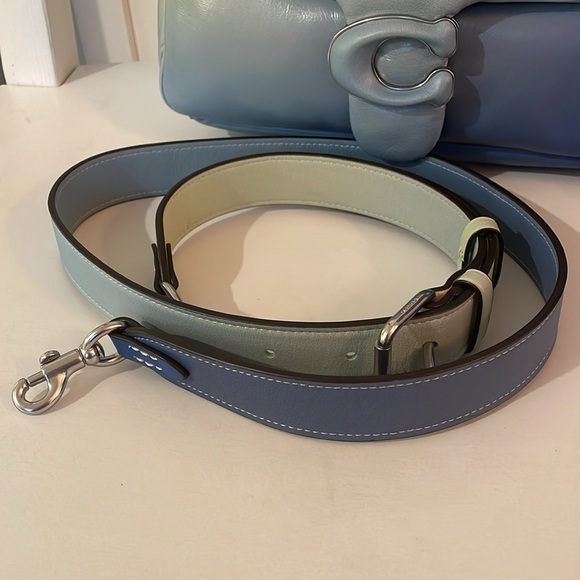 Coach Pillow Tabby 26 with Ombré Silver/Aqua Multi & Rexy Bag Charm Set - Picture 16 of 17